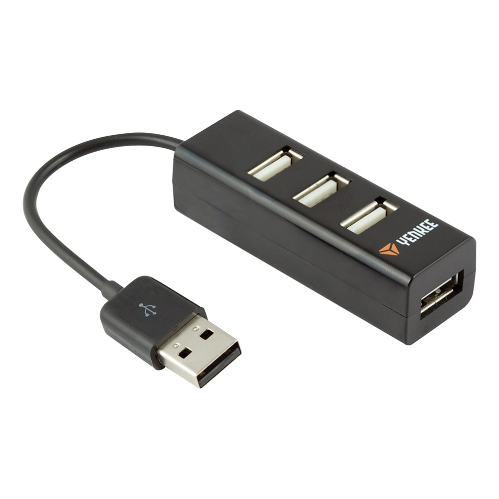 YHB 4001BK 4port USB 2.0 Hub crni