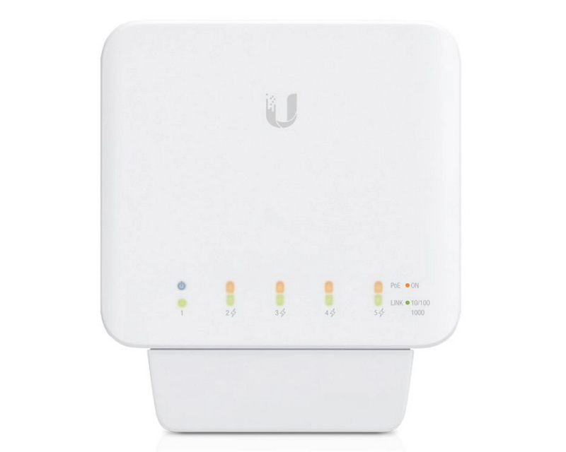 (USW-Flex) UniFi 5-Port Layer 2 Gigabit Switch with PoE Support