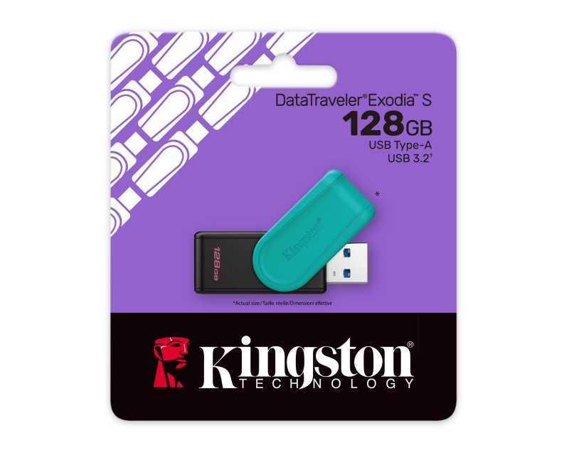128GB DataTraveler Exodia S USB 3.2 Gen1 DTXS/128GB