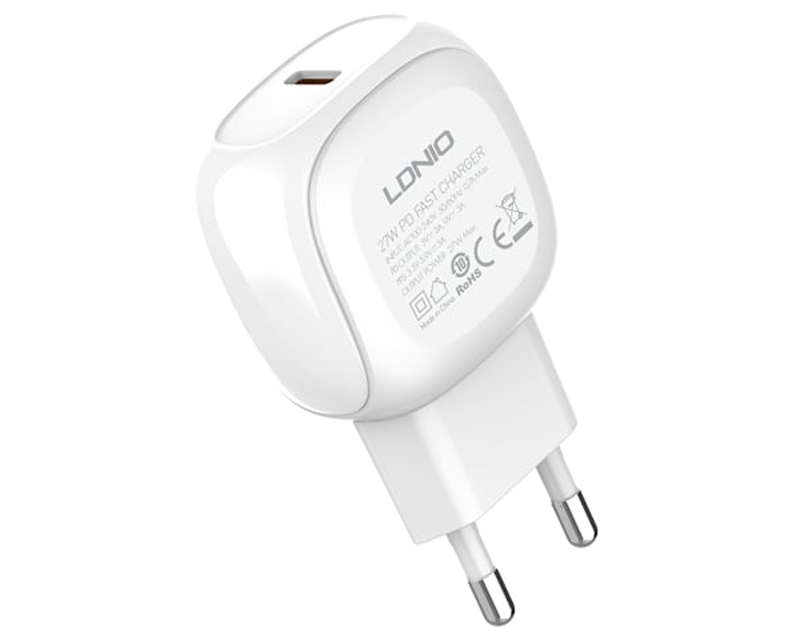A1206C Tip C- Lightning 27W punjač beli
