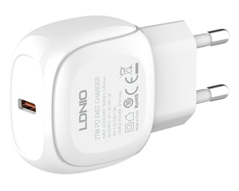 A1206C Tip C- Lightning 27W punjač beli