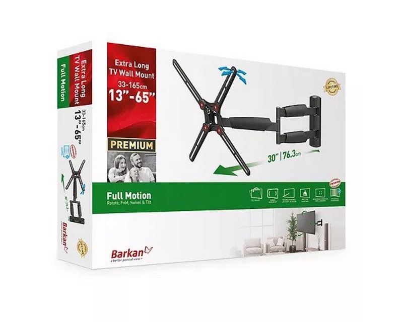 BM343XL LCD TV zglobni zidni nosač do 65 inča za ravne i zakrivljene televizore