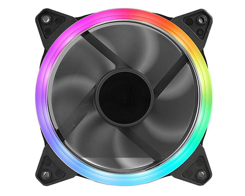 Camo 120mm x 120mm x 25mm RGB spoljašnji i unutrašnji ventilator bulk