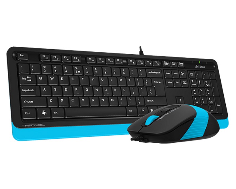 F1010 FSTYLER USB US plava tastatura + USB plavi miš
