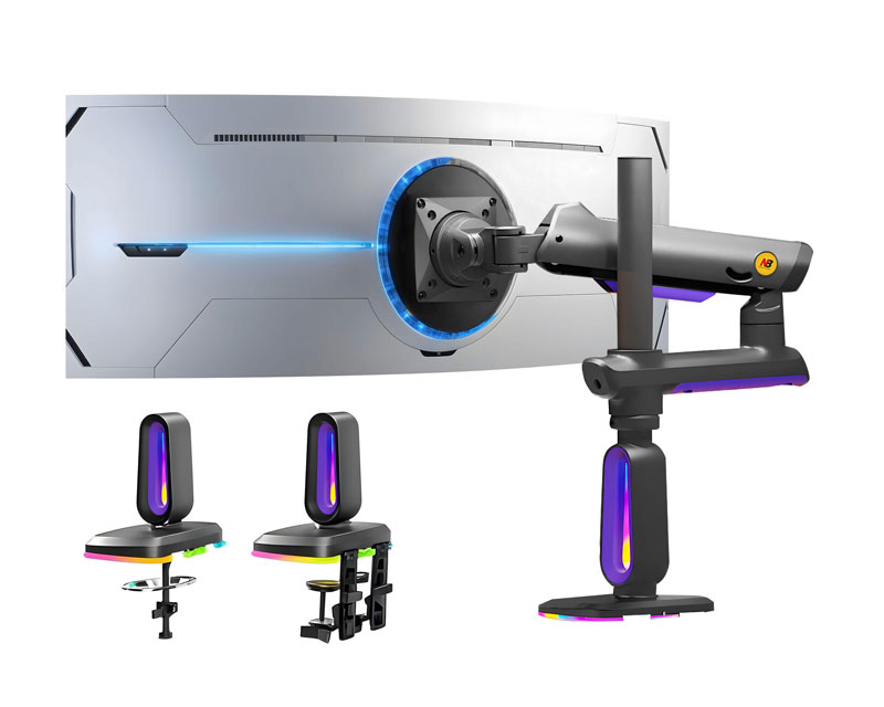 G80 Gaming stoni nosač za monitor mat crni