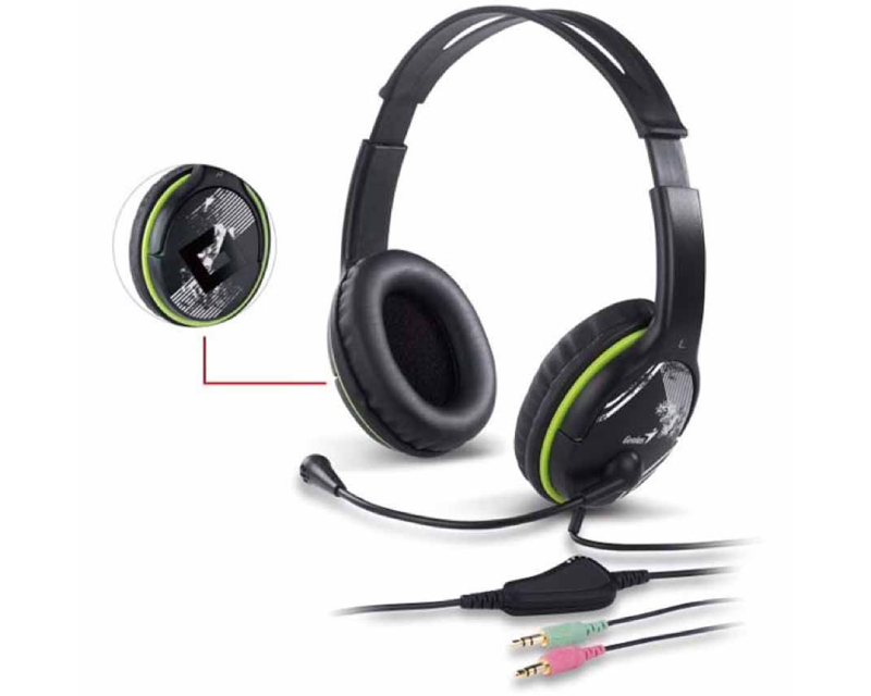 HS-400A Green slušalice sa mikrofonom