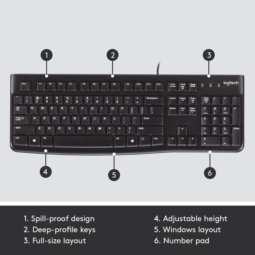 K120 USB US tastatura Retail
