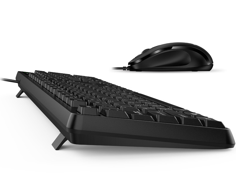 KM-170 USB YU crna tastatura+ USB crni miš