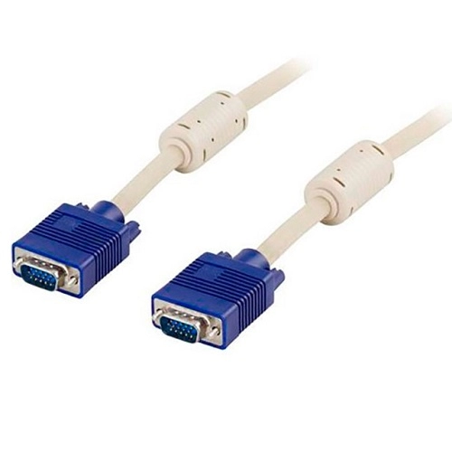 Kabl VGA M/M 15m HQ feritno jezgro beli