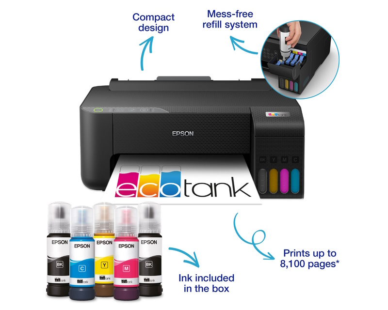 L1270 EcoTank ITS wireless (4 boje) inkjet štampač