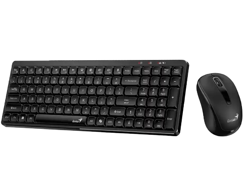 LuxeMate Q8100 Wireless USB US crna tastatura + miš