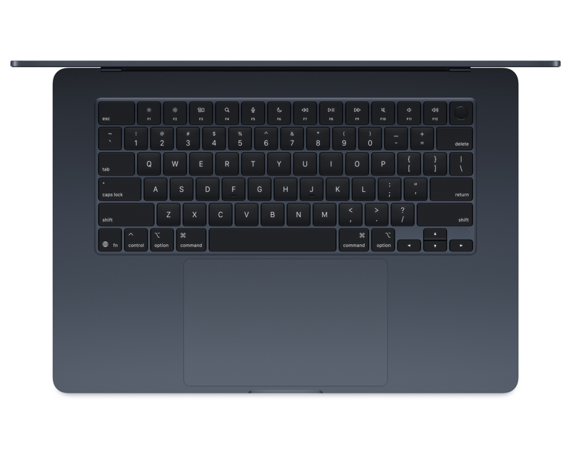 MacBook Air 15.3 inch M4 10-core CPU 10-core GPU 16GB 256GB SSD Midnight (MW1L3ZE/A)
