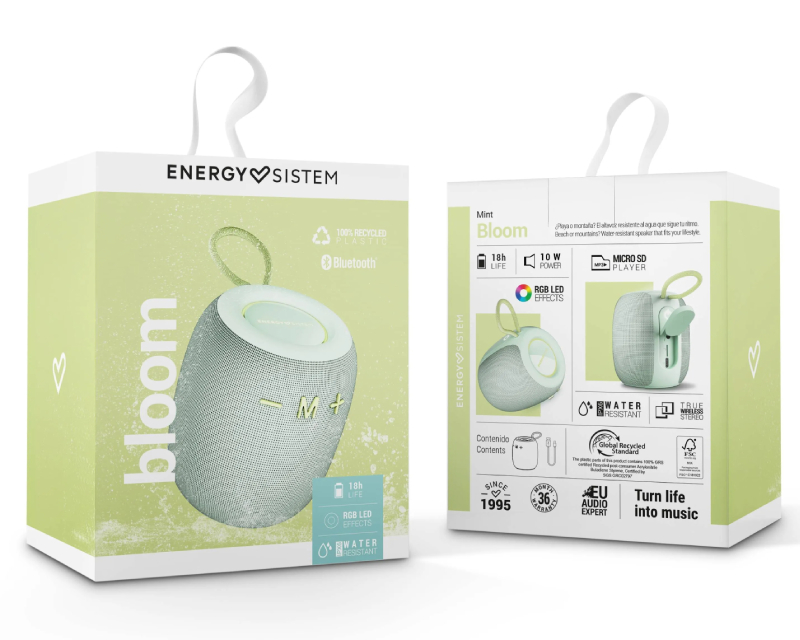 Mint Bloom prenosni bluetooth zvučnik (M45877)