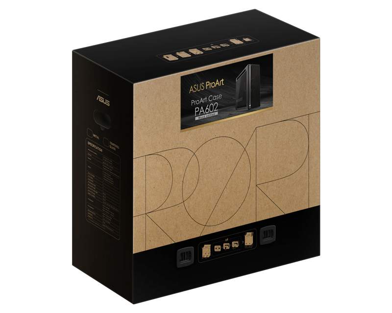 PROART PA602 WOOD TG PWM BLACK kućište crno