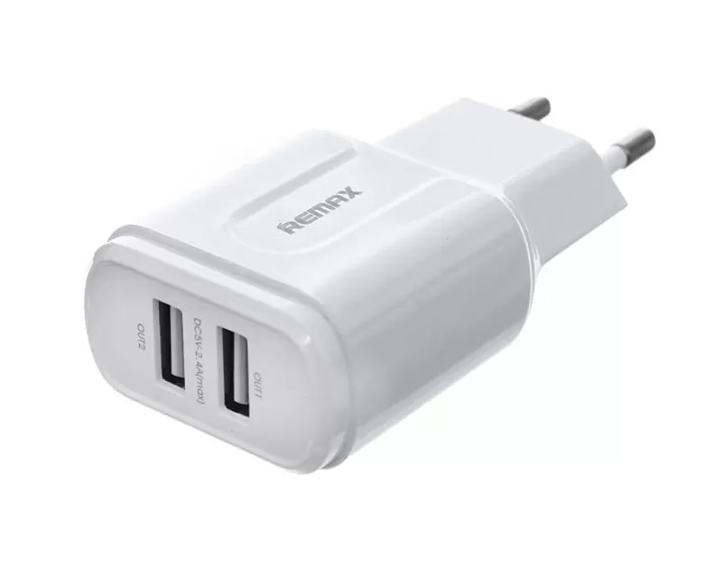 RP-U22 Dual USB 2.4A Fast Charging punjač beli