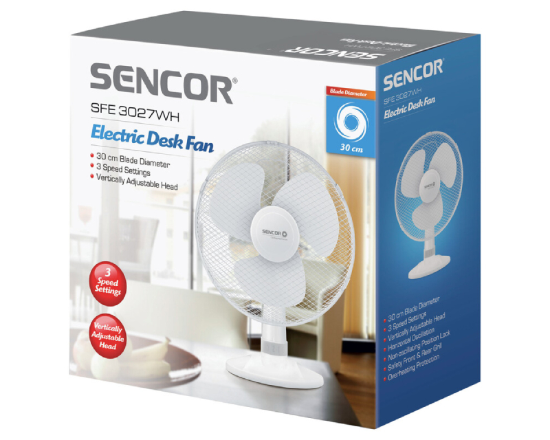SFE 3027WH-EUE3 Stoni ventilator beli