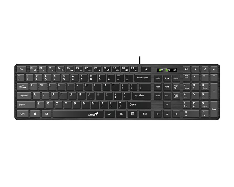 SlimStar 126 USB US crna tastatura