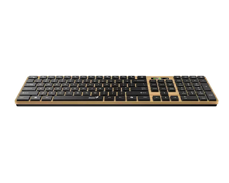 SlimStar 7250BT, AI, Pine Wood US wireless tastatura