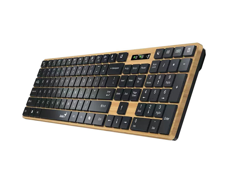 SlimStar 7250BT, AI, Pine Wood YU wireless tastatura