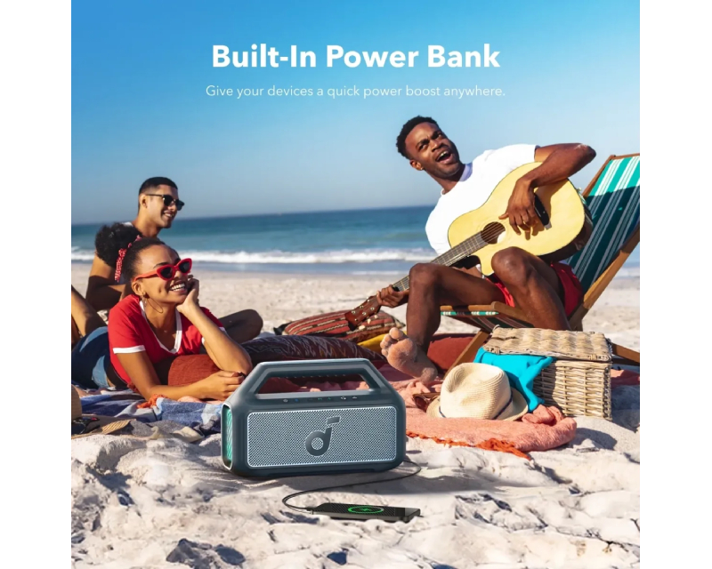 Soundcore Boom 2 80W 2.1 prenosivi bluetooth IPX7 zvučnik plavi