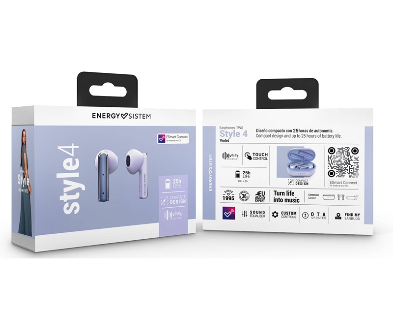 Style 4 Violet True Wireless slušalice ljubičaste (M45349)