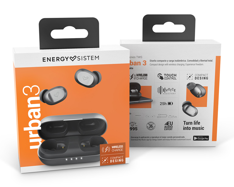Urban 3 Graphite True Wireless bežične slušalice sive (M45182)