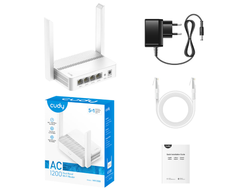 WR1200E AC1200 Dual Band Smart Wi-Fi ruter