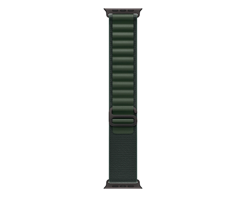 Watch Ultra2 v2 Cellular 49mm Black Titanium Case with Dark Green Alpine Loop - Medium (mx4r3se/a)