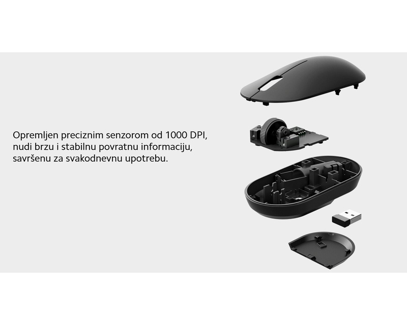Wireless Mouse 2 lite miš crni (BHR8916GL)