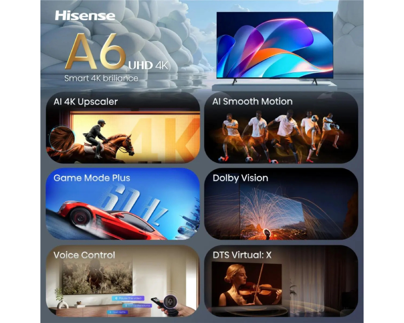 43 inča 43A6S LED 4K Ultra HD Smart TV