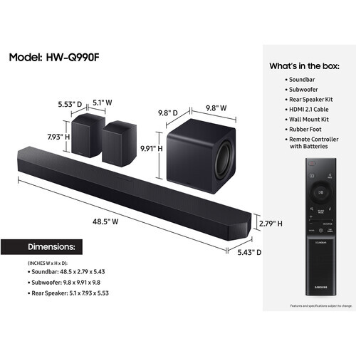 Samsung HW-Q990F/EN sound bar