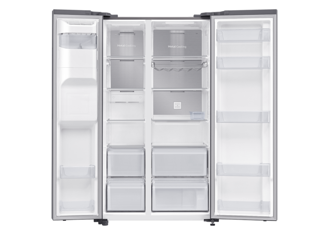 Samsung RS65DG54M3SLEO side-by-side frižider, 417l+218l,dispenzer, Total NoFrost, ŠxVxD:912x1780x716