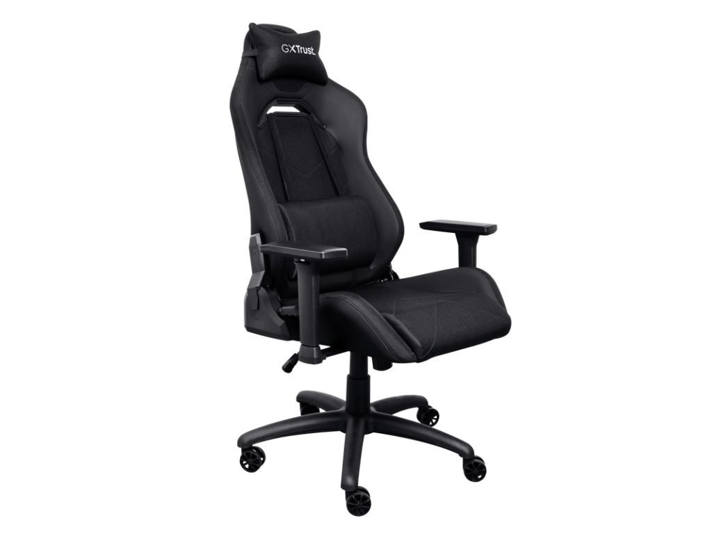 TRUST GXT 714 RUYA Comfortable Gaming Chair, Gas lift class 4, Max. weight 150 kg, Black