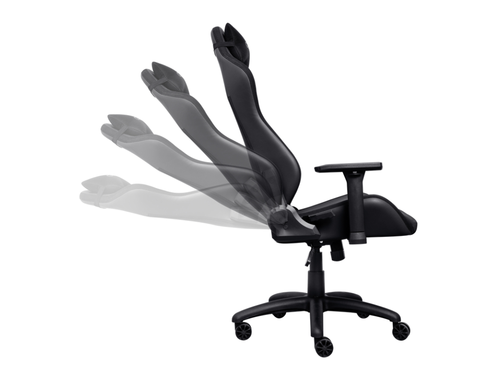 TRUST GXT 714 RUYA Comfortable Gaming Chair, Gas lift class 4, Max. weight 150 kg, Black