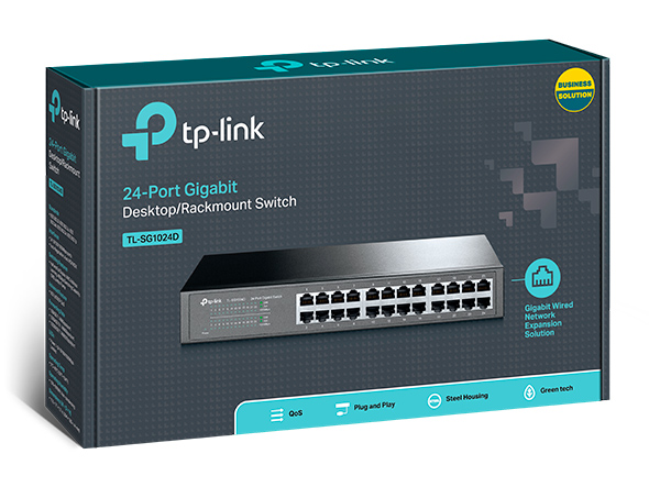 TP-LINK TL-SG1024D 24-Port Gigabit Desktop/Rackmount Switch