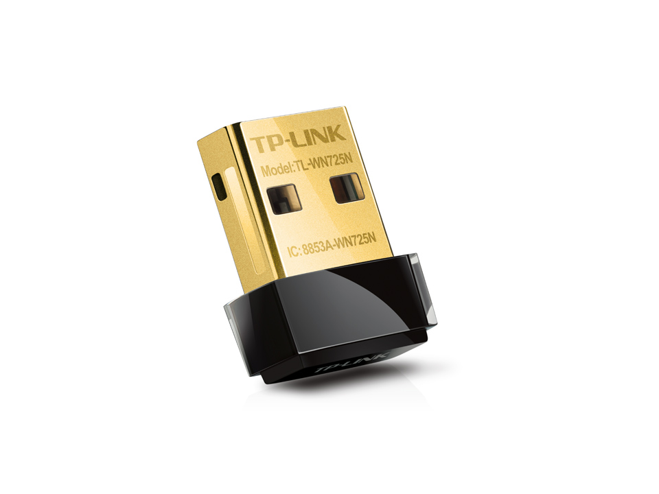 TP-LINK TL-WN725N Wi-Fi USB Adapter Nano size, USB 2.0, 1x interna antena