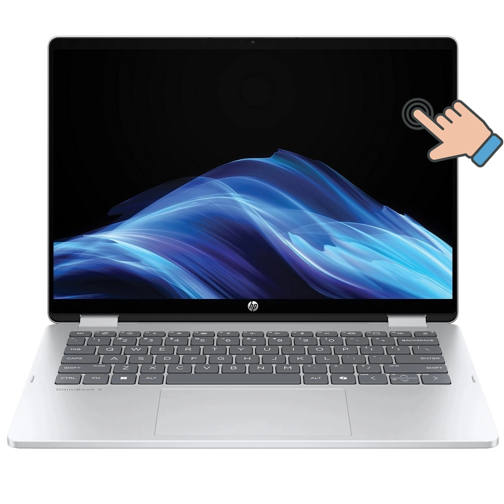 HP OmniBook 5 Flip 14-fp0000nm Core 7-150U/1TB/24GB/NoOS/Touch 14" 2K/Integrated/Glacier Silver