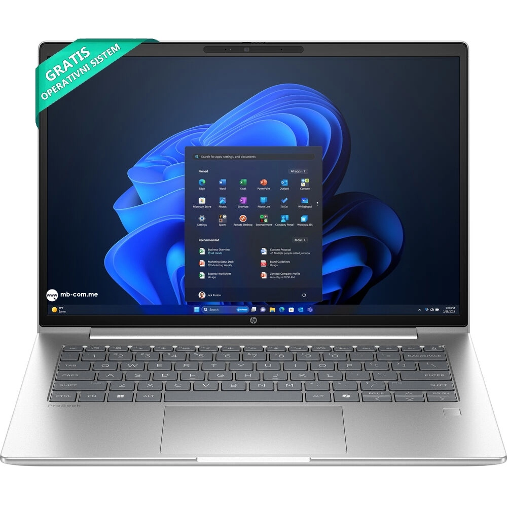HP ProBook 4 G1iR 14 Core7 150U/1TB/16GB/14" WUXGA IPS/Integrated/NoOS/Backlit YU/Silver