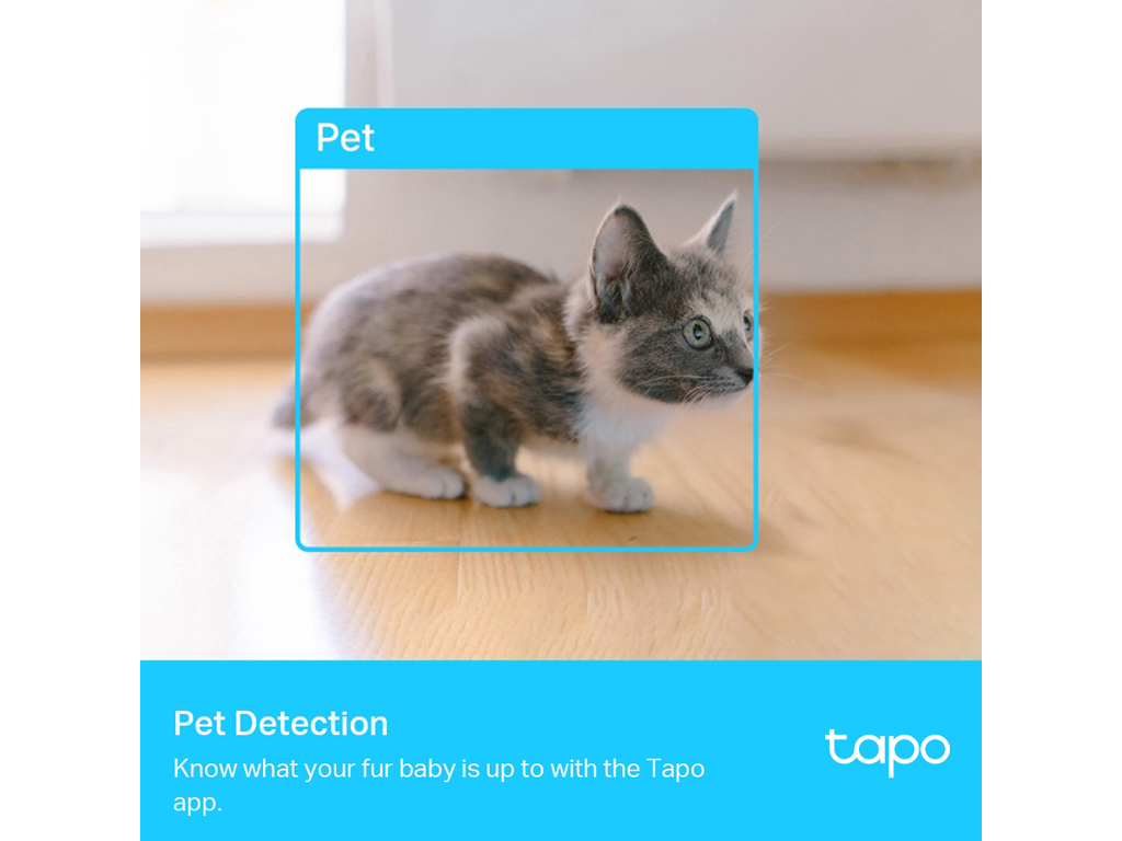 TP-LINK TAPO C225 Pan/Tilt AI Home Security Wi-Fi Camera, 2K QHD, 360 degree horizontal FOV