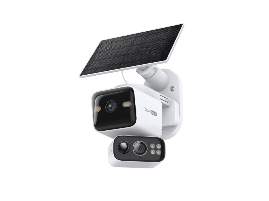 TP-LINK TAPO C645D KIT Dual 2K Solar-Powered Dual-Lens Pan/Tilt Security Camera Kit