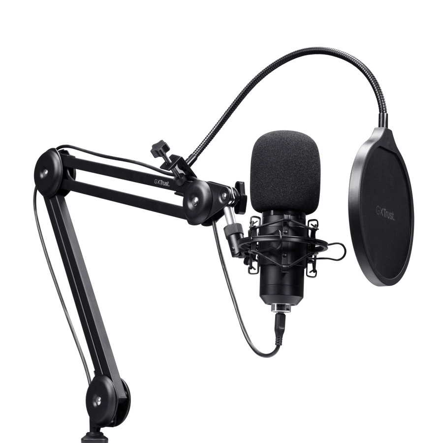 TRUST GXT 270 Emita II+ Streaming Microphone with adjustable arm USB-C/USB-A port