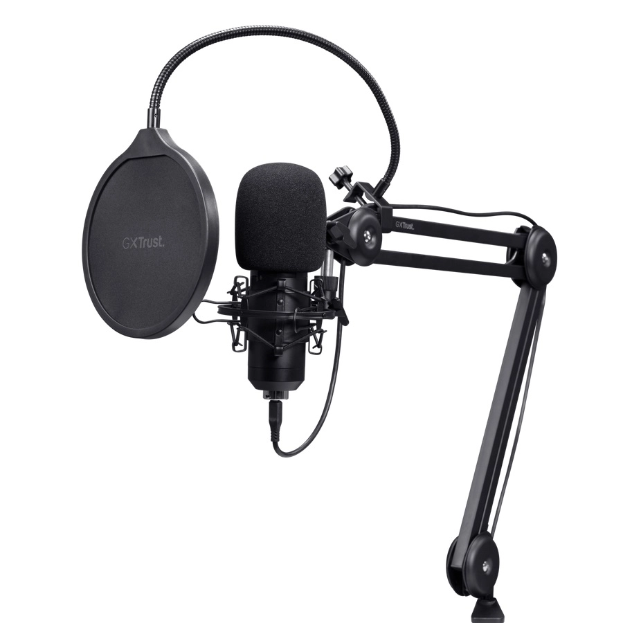TRUST GXT 270 Emita II+ Streaming Microphone with adjustable arm USB-C/USB-A port