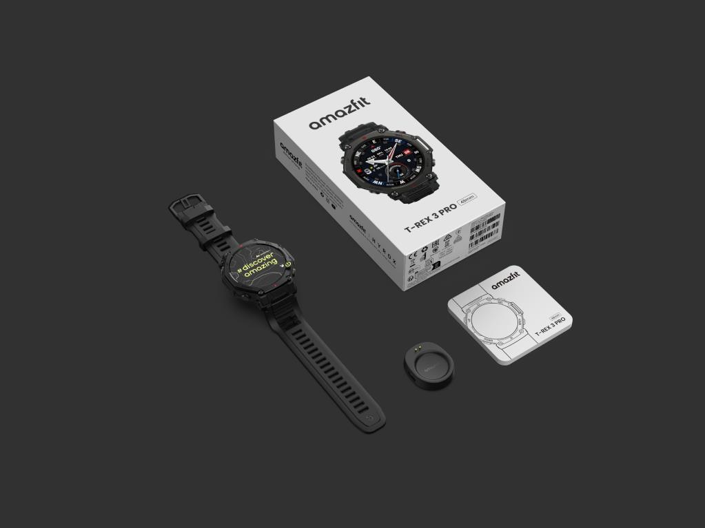 Amazfit T-Rex 3 Pro 48mm Smartwatch Black