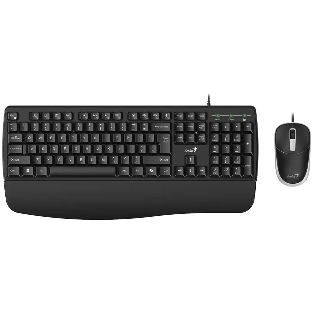 GENIUS KM-123 USB YU crna tastatura+ USB crni miš