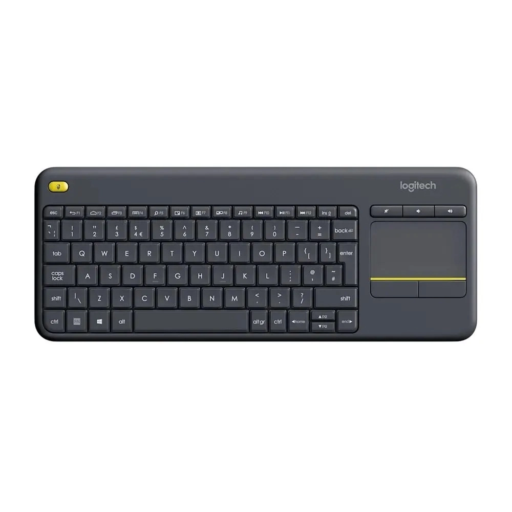 LOGITECH K400 Plus Wireless Touch Keyboard Black YU