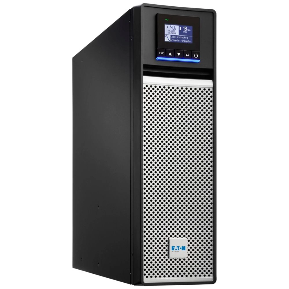 Eaton 5PX Gen2 UPS, 3000 VA, 3000 W, Input:C20, Output:(8) C13, (2) C19, Rack/tower,3U, Line-interac
