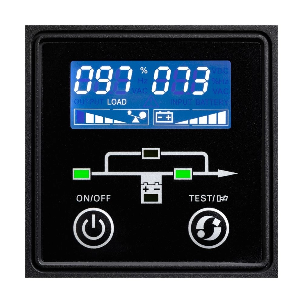 Eaton 9E UPS, 3000 VA, 2400W, Input: C20, Output: (6) C13, (1) C19, Tower, Online/Double-conversion