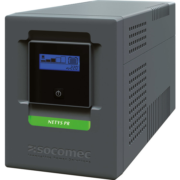 Socomec UPS NeTYS PR-MT 1500VA/1050W 230V 50/60Hz, AVR, RJ45, USB, LCD, Line interactive, Sinewave