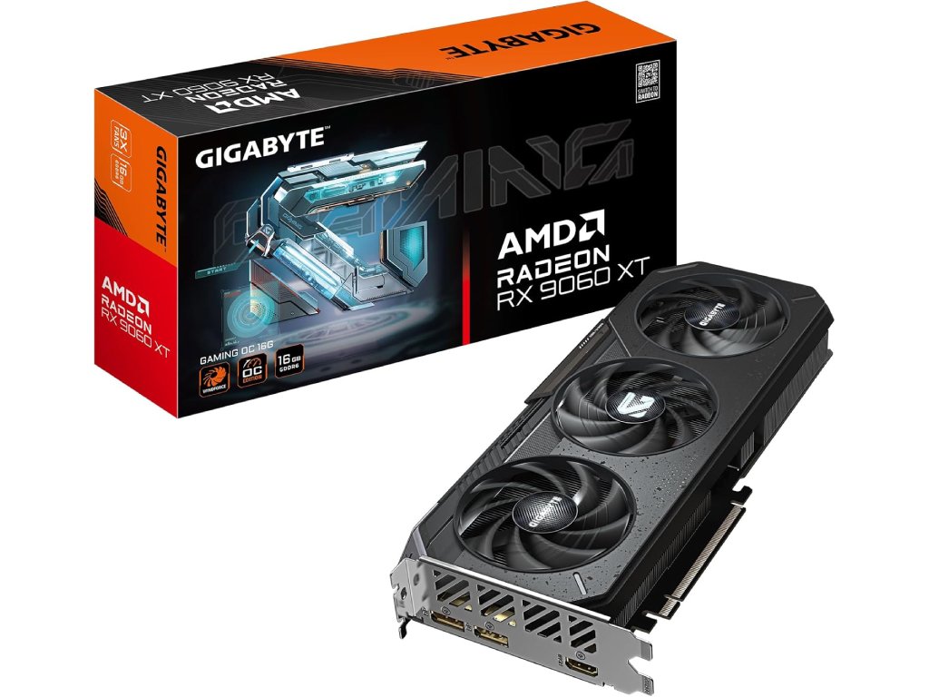 GIGABYTE VGA Radeon RX 9060 XT GAMING OC 16GB GDDR6, 128 bit, DP*2(2.1a)/HDMI*1(2.1b)